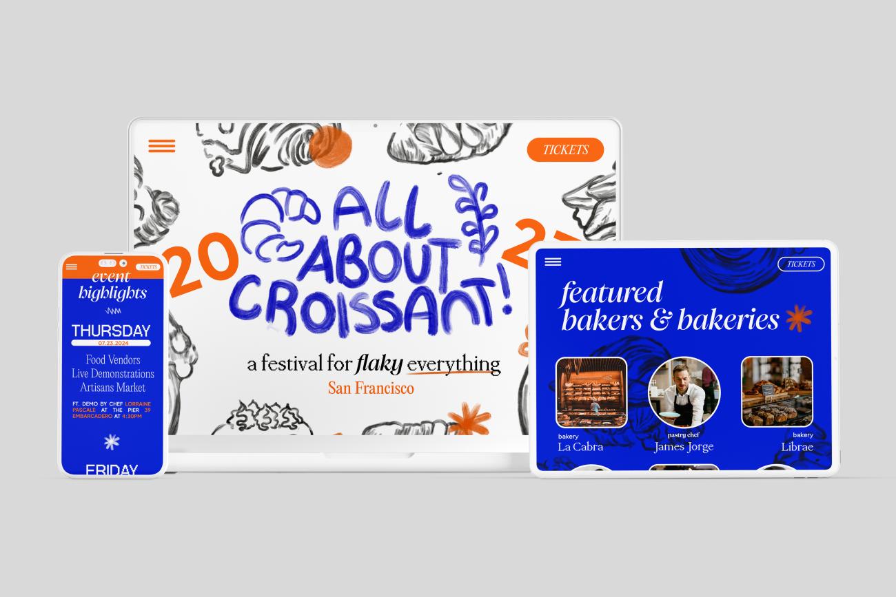 Web Design I class, website for a fictional event, Fall 2023.